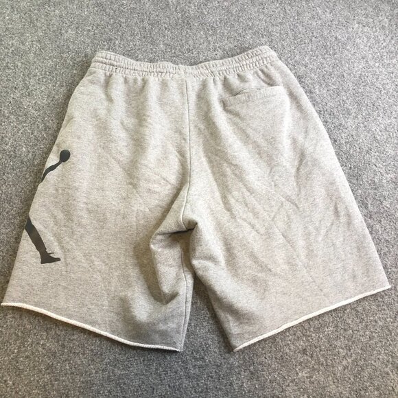Nike Air Jordan Sweat Shorts Mens Small Gray Fleece Jumpman Logo Pockets Gym - Picture 9 of 12